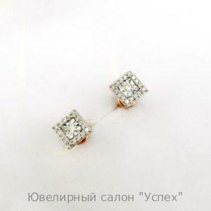 Пусеты с бриллиантами