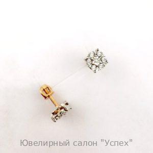 Пусеты с бриллиантами