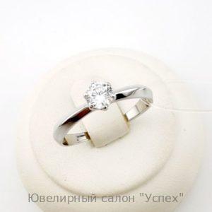 Кольцо белое золото
