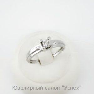 Кольцо белое золото с бриллиантами