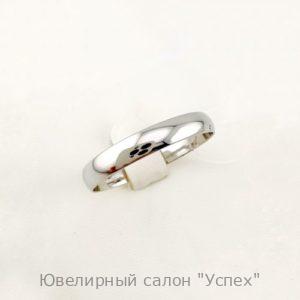 Обручальное серебряное кольцо, ширина 4 мм