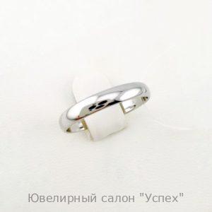 Обручальное серебряное кольцо, ширина 4 мм