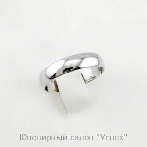 Обручальное кольцо серебряное