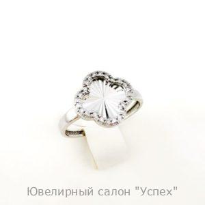 Кольцо белое золото с бриллиантами