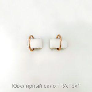 Серьги детские конго, диаметр 1 см