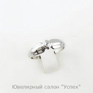 Кольцо серебряное с бриллиантом